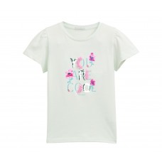 TOM TAILOR 1045152-37143 ΠΑΙΔΙΚΟ ΒΑΜΒΑΚΕΡΟ T.Shirt ΜΕ ΠΑΓΙΕΤΑ ΚΟΡΙΤΣΙ ΜΕΝΤΑΣ